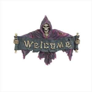  Grim Reaper Welcome Plaque