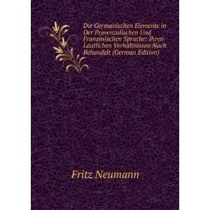   VerhÃ¤ltnissen Nach Behandelt (German Edition): Fritz Neumann: Books