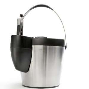  OXO Steel Ice Bucket with Tongs