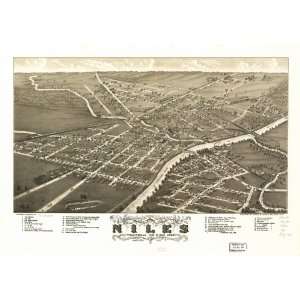 Panoramic Map Panoramic view of the city of Niles, Trumbull Co., Ohio 