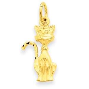  14k Tom Cat Charm Jewelry