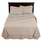 Fieldcrest Luxury Cream Queen Matelasse Coverlet and Sh