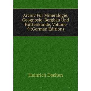  Archiv FÃ¼r Mineralogie, Geognosie, Bergbau Und 
