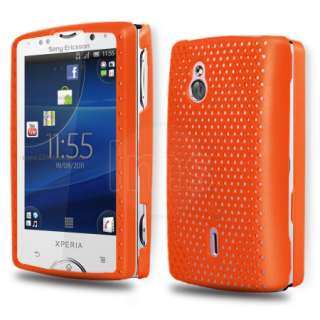 London Magic Store   Orange Mesh Hard Case For Sony Ericsson Xperia 