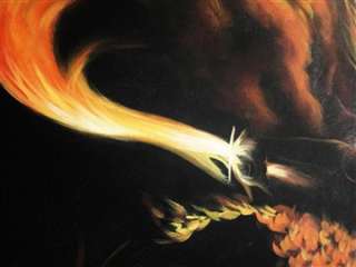 Gandalf & Balrog Painting 40x28, NOT a print or poster.  