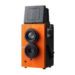    BlackBird Fly 35mm TLR Camera Orange with Free Film