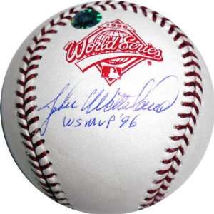   Wetteland Autographed 1996 World Series Baseball with MVP Inscription
