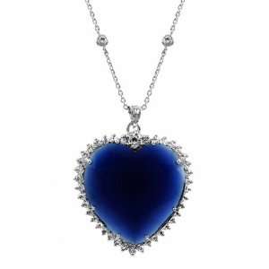  Titanic Necklace   Blue Ocean Heart Necklace Jewelry