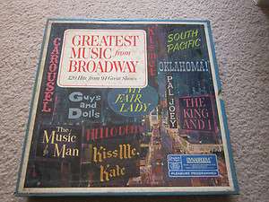   Digest Greatest Music from Broadway 10 LP 33 Record Box Set RDA 34 A