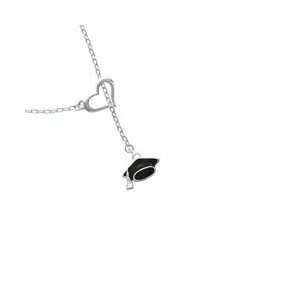    Graduation Cap Heart Lariat Charm Necklace: Arts, Crafts & Sewing