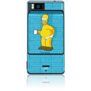   Skin for DROID X   Homer   The Ladies Man Cell Phones & Accessories