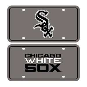  Chicago White Sox Dual Halographic Logo License Plate 