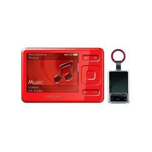   Portable Media Player (Red) w/ Bonus Clear Keychain Case  Players