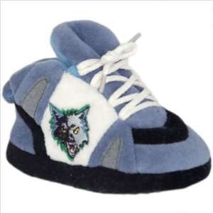 Comfy Feet MTI03 Minnesota Timberwolves Baby Slipper in Blue / Grey 
