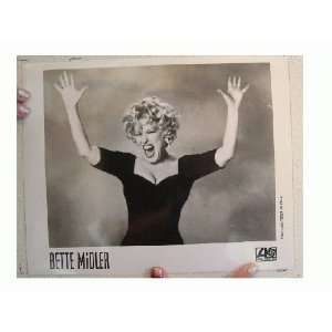 Bette Midler Press Kit Photo Smiling Laughing Hands