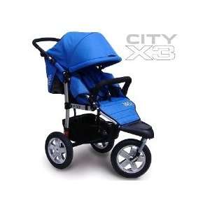  Tike Tech CityX3 PACIFIC BLUE Single Swivel Child Stroller 