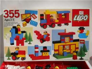 VINTAGE 1983 MIXED LOT LEGO BASIC BUILDING SET #355  