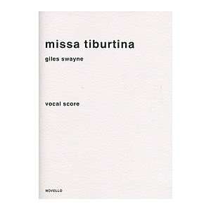  Giles Swayne Missa Tiburtina (Vocal Score) Sports 