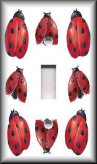 Single Switch Plate Cover   Ladybugs  