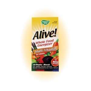  Natures Way Alive Multi Vitamin Whole Food Energizer, 60 