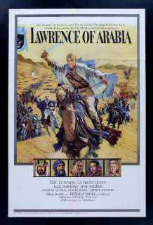 LAWRENCE OF ARABIA * ORIG MOVIE POSTER STYLE A ROADSHOW  
