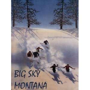 Beautiful Big Sky Montana Travel Tourism United States Ski Trail Speed 
