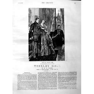  1883 ILLUSTRATION STORY THIRLBY HALL NORRIS LADY MEN: Home 