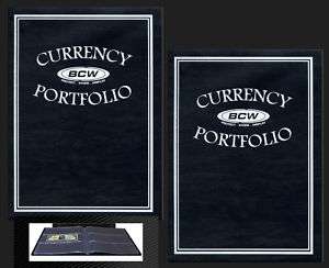 BCW Rigid Currency Folders Black Brand NEW Special  