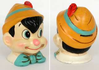   Vintage seldom seen Pinocchio Savings Bank coin bank ENESCO Japan