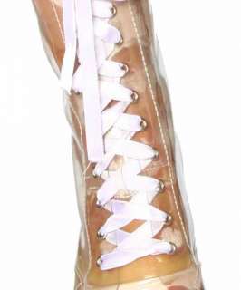 Heel Boots, High Heels, Transparent, Plateau Stiefel  