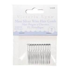  Darice Hair Accents Comb Victoria Lynn 1.5 Silver 2pc 