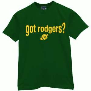 GOT RODGERS t shirt packers aaron green bay funny LARGE  