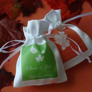  Fall Theme Silhouette Satin Favor Bag Health & Personal 