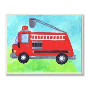  The Kids Room Fire Truck with Bucket Wall Plaque Baby