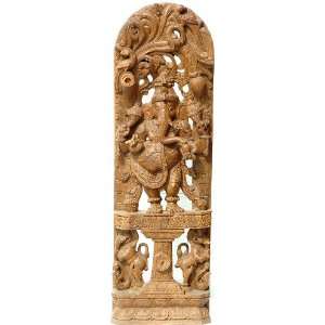   The Grace Incarnate   South Indian Temple Wood Carving