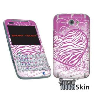 ZEBRA HEART DECAL SKIN CASE FOR AT&T HTC STATUS CHACHA  