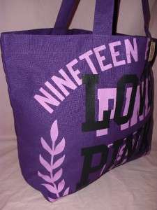Victorias Secret LOVE PINK 86 Large Canvas TOTE Duffle Book Bag Carry 