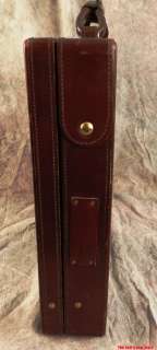 Vintage HARTMANN Belting Leather Hardshell Briefcase Burgandy Attache 