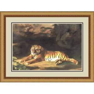  Portrait of the Royal Tiger by George Stubbs   Framed 