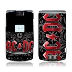 Music Skins MS ACDC30098 Motorola RAZR  V3 V3c V3m  AC DC  Black Ice 