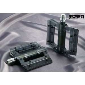    EZRA Flats Plus Plastic Pedals Translucent Black