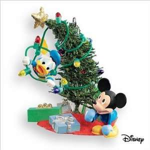  Trimming the Tree Mickey Mouse and Donald Duck Keepsake 