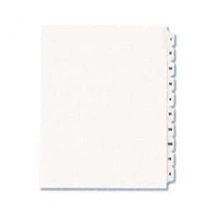  Allstate Style Legal Side Tab Dividers, 10 Tab, I X 