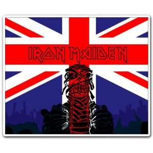 Iron Maiden UK Flag Music Band Car Bumper Sticker Decal 5x4