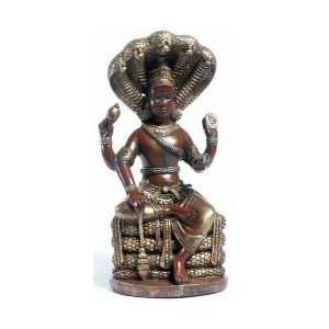  Hindu God Cobra Headress Statue