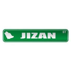     JIZAN ST  STREET SIGN CITY SAUDI ARABIA