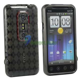 For HTC EVO 3D GEL CASE COVER+CHARGER+Battery+USB CABLE  