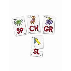   Resources Phonics Puzzle Cards Blends And Digraphs: Toys & Games