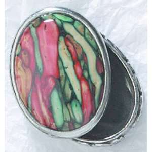  Large Pewter Pill Box: Health & Personal Care