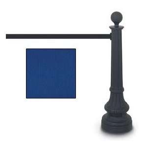  Black Formal Colonial Tape Post With 73 Royal Blue Tape 